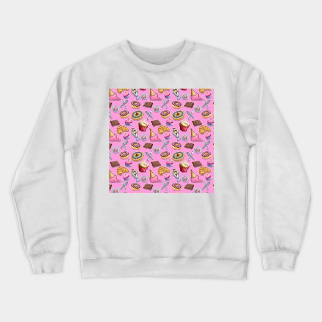 Sims 4 Baked Goods Crewneck Sweatshirt by BurritoKitty